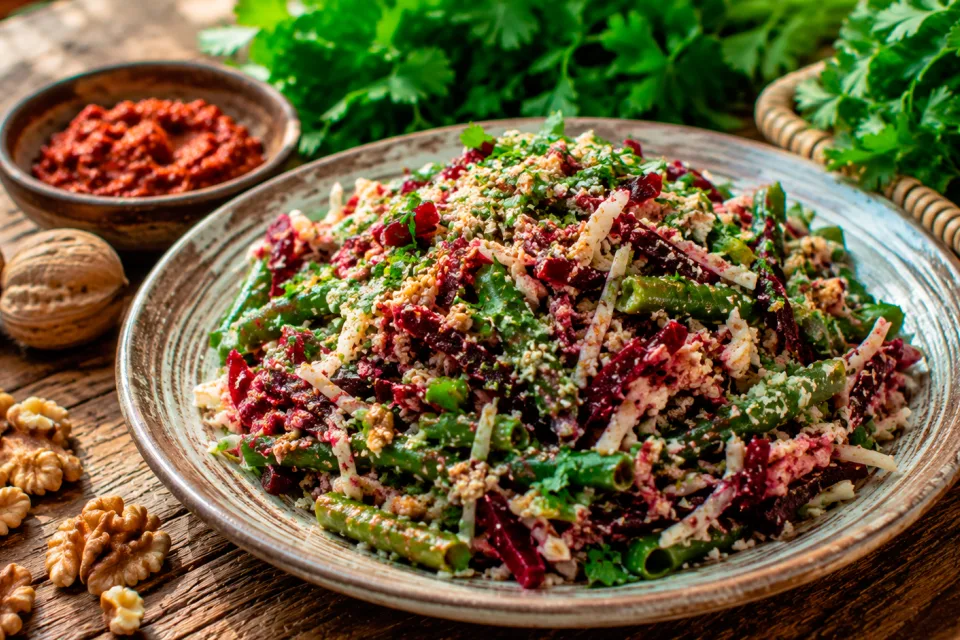 Ачапа — салат с грецкими орехами