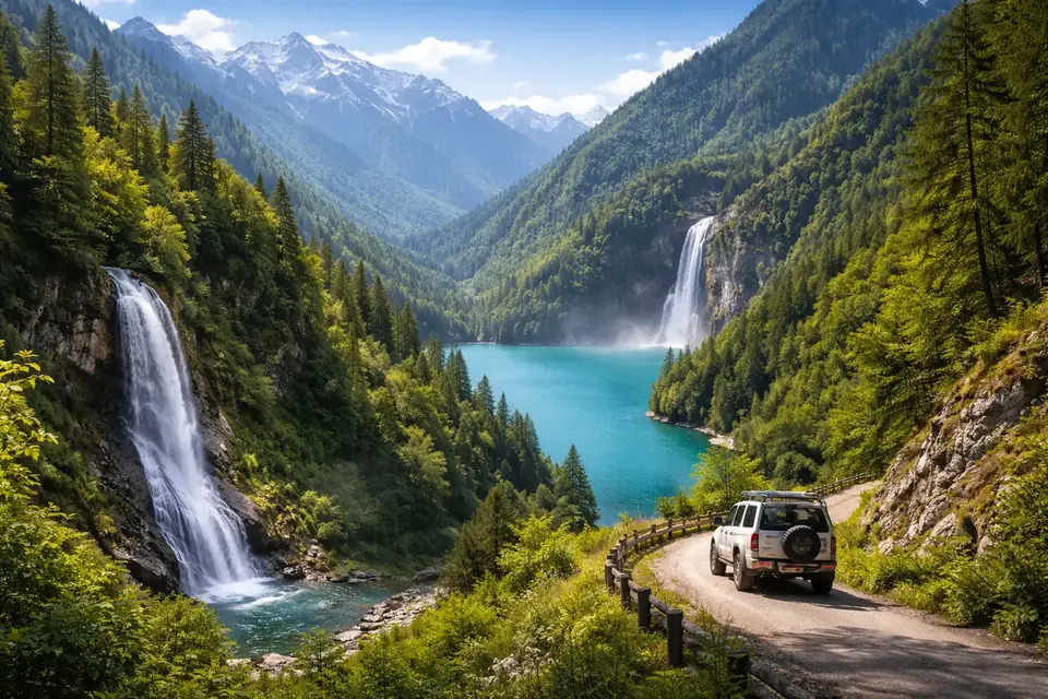 Озеро Рица + Гегский водопад + Молочный водопад