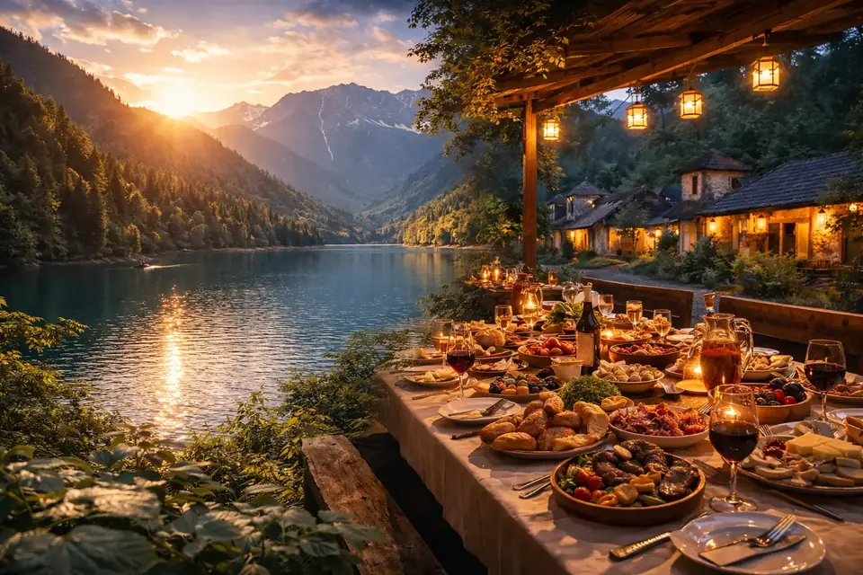 Рица + Абхазское застолье