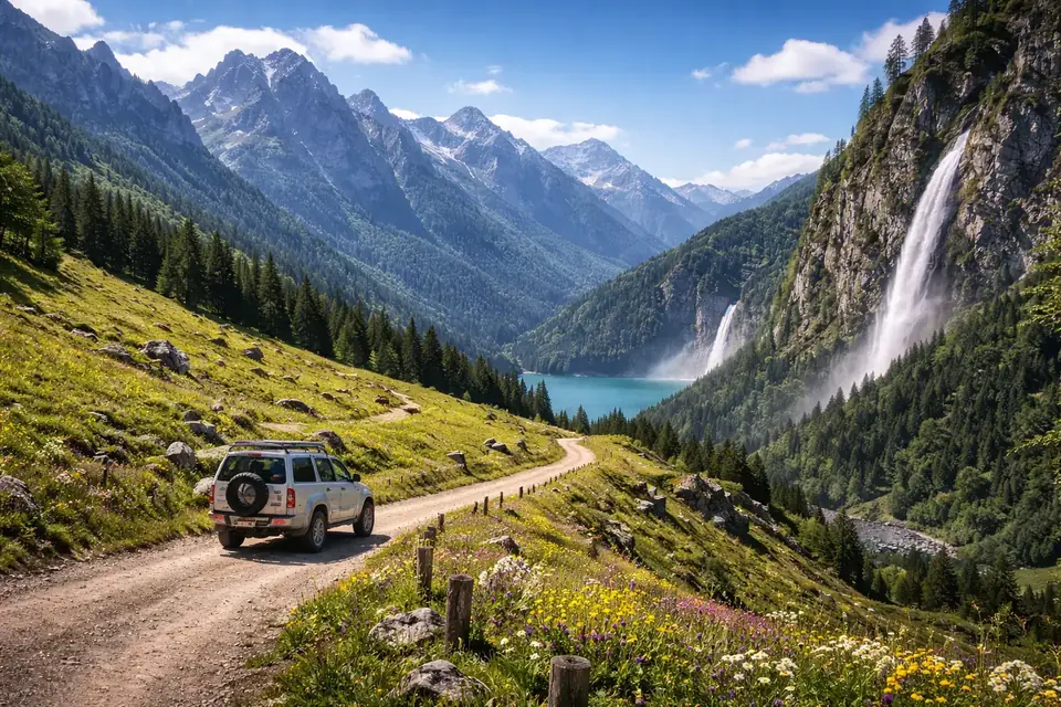 Рица + Гегский водопад + Альпийские луга
