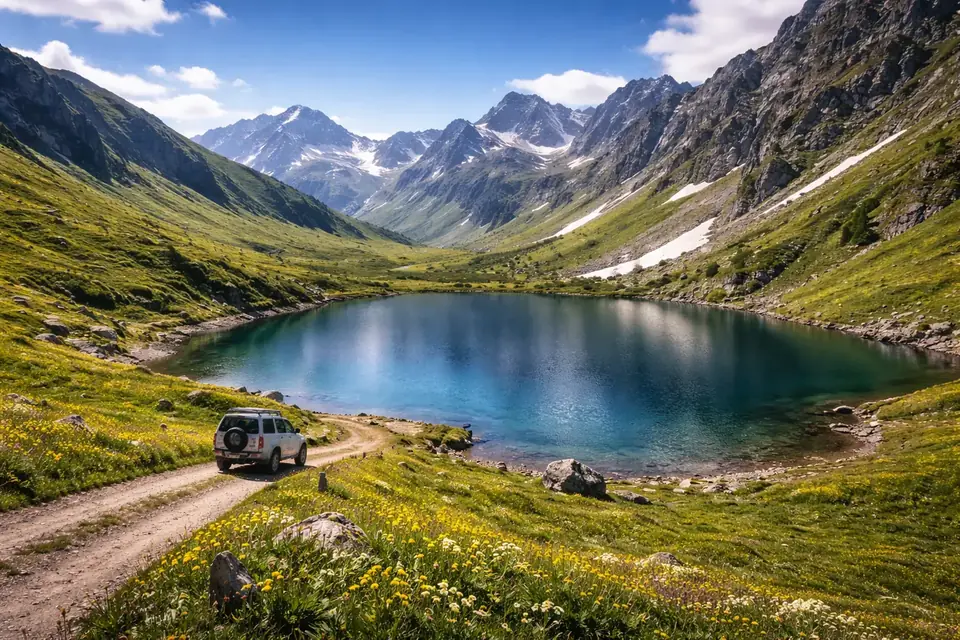 Озеро Мзы + Альпийские луга