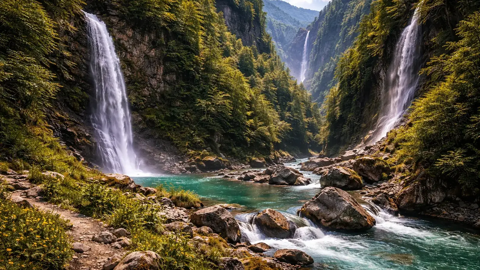 Кодорское ущелье + Шакуранский водопад + Барьяльский водопад